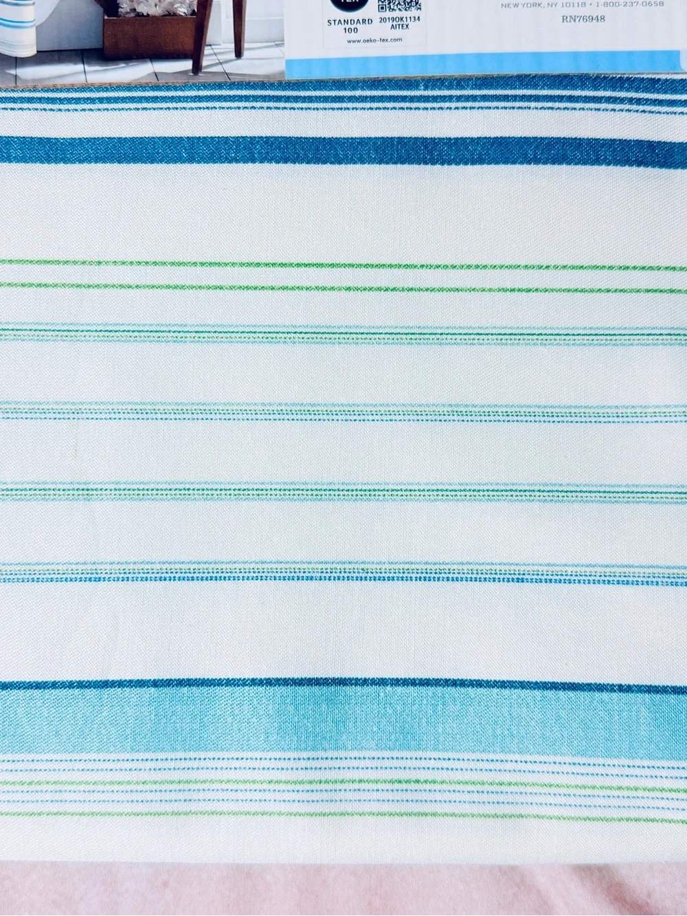 Tommy Bahama Home La Scala Breezer Cotton Shower Curtain, 72